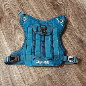 Kurgo RSG County Dog Harness Sz Small Blue Ripstop Adjustable Molle Compatible